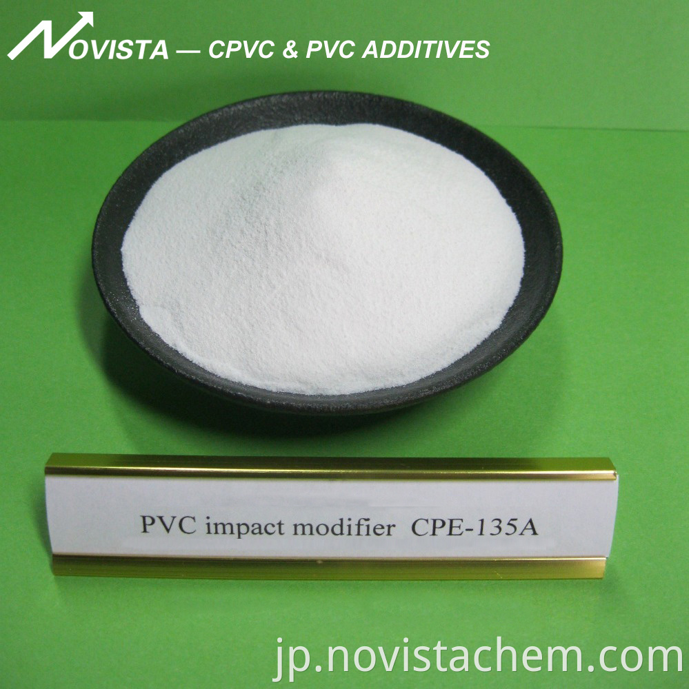 Pvc Impact Modifier Cpe 135a White Powder